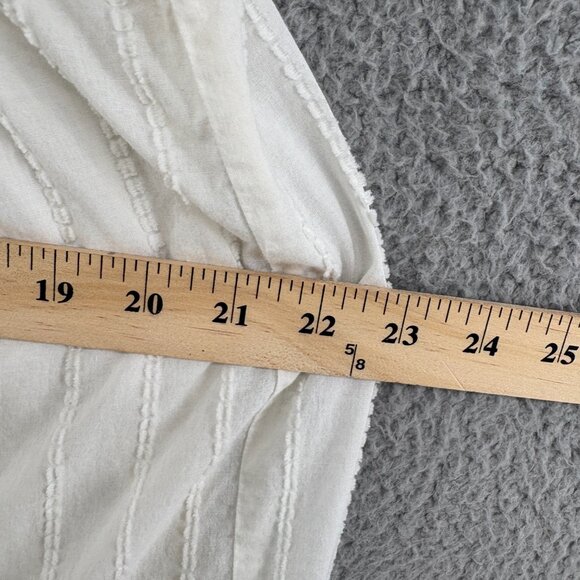 Madewell Textured Dot Tiered Midi Dress White Size Small - Picture 8 of 13